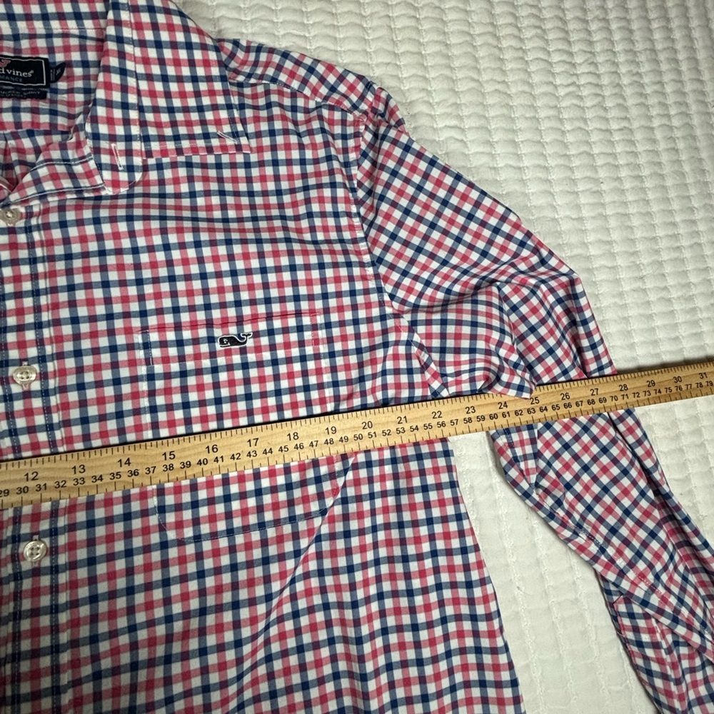 Vineyard Vines Performance Check Stretch Button D… - image 4